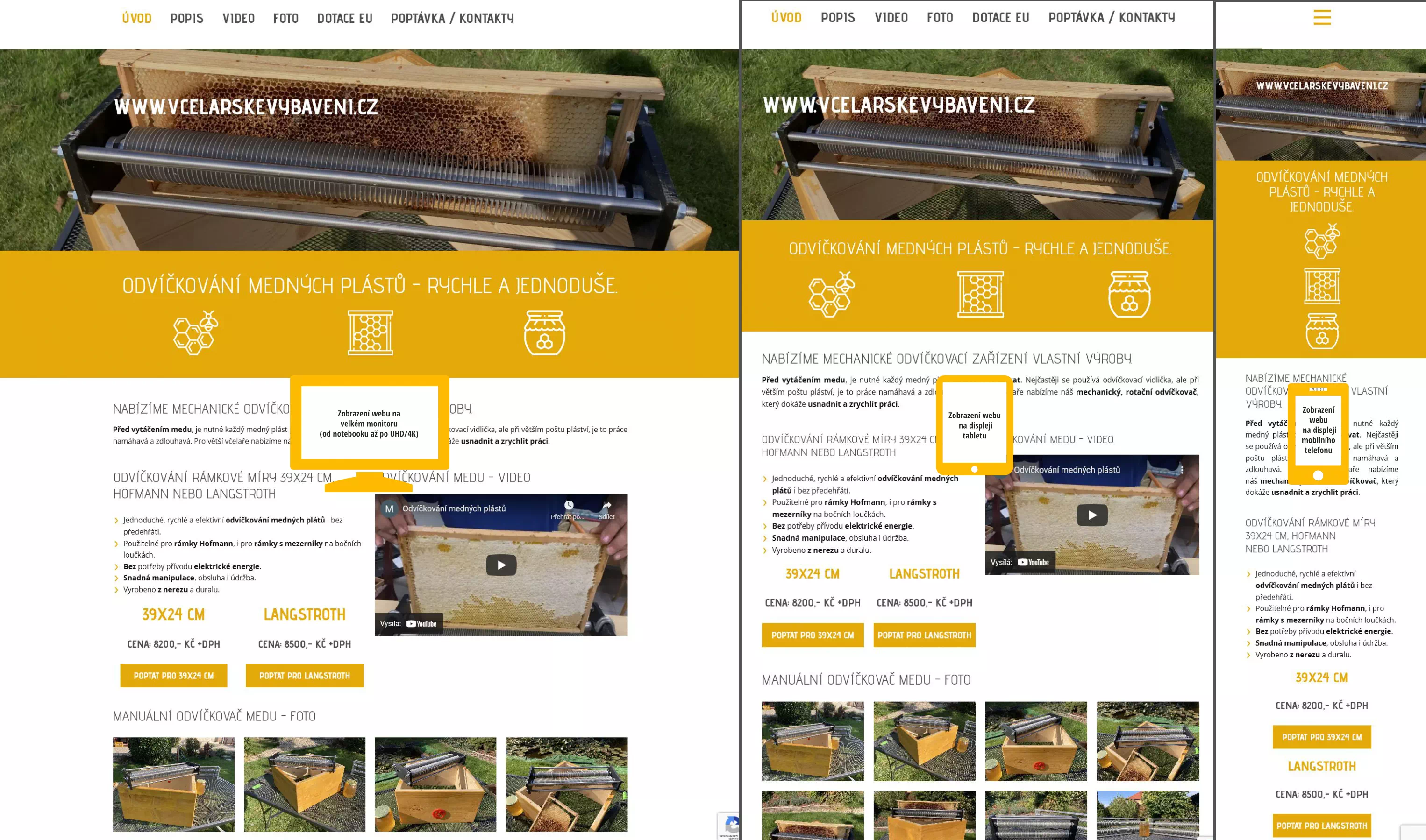 Reference Web - Včelařské vybavení